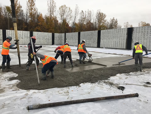 jersey de béton à Sherbrooke